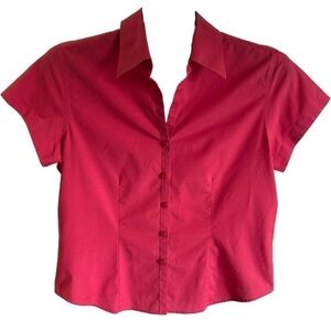 Talbot's Women's Pink Button-Down Blouse, Size 8 (Petite)